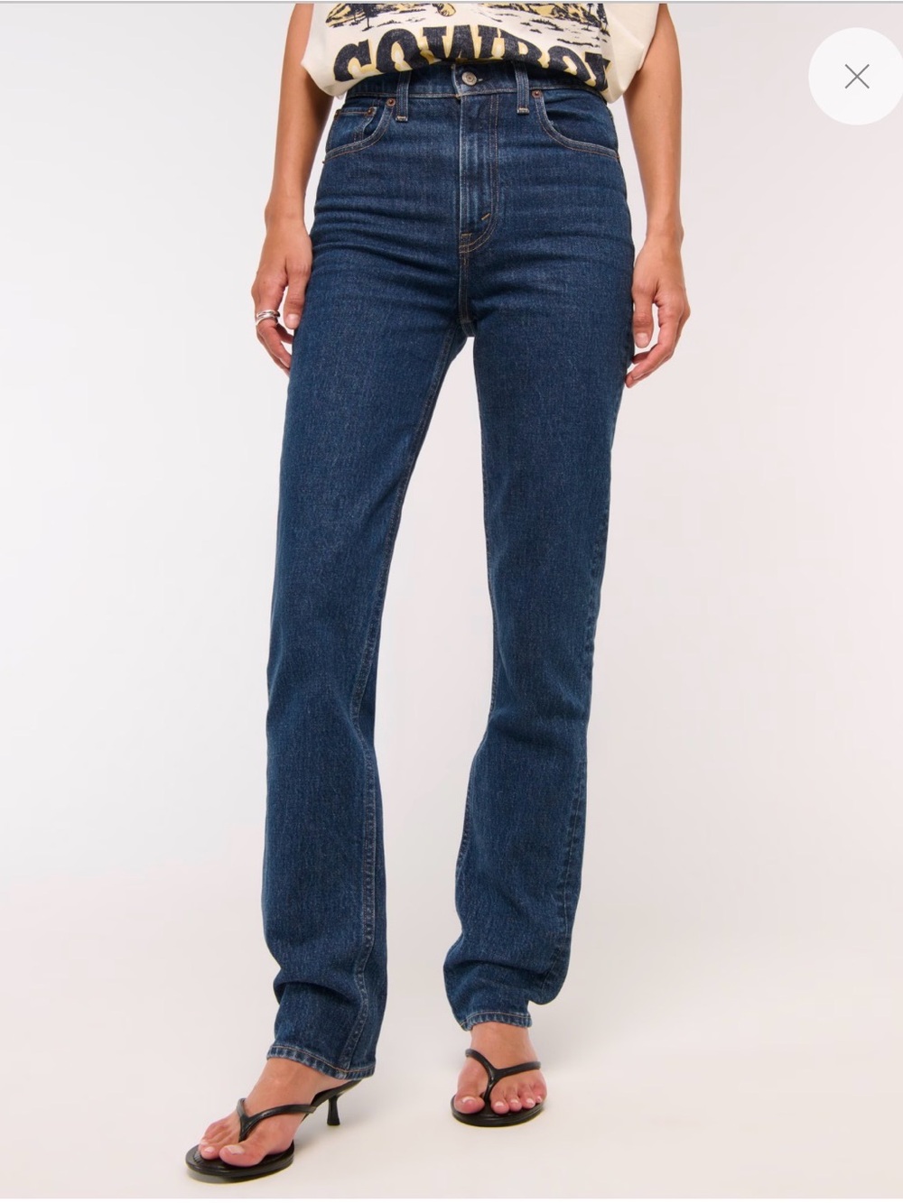 Abercrombie & FitchThe '90s Slim Straight Ultra High Rise